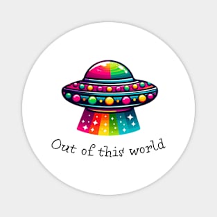 Out of this world alien UFO Magnet